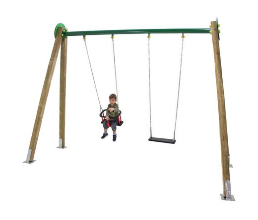Columpio doble MASGAMES DRACO BEBE uso comercial Horeca MA500107B