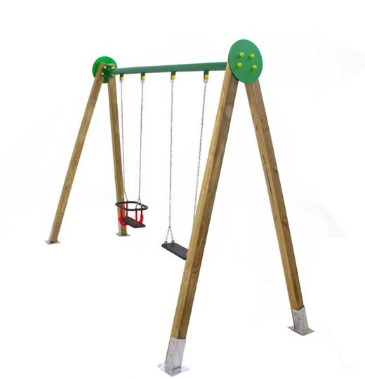 Columpio doble MASGAMES DRACO BEBE uso comercial Horeca MA500107B