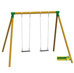 Columpio MADERA REDONDA MASGAMES FUJI Adultos con asientos con cadenas MA700051