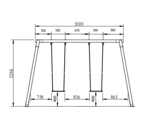Columpio MASGAMES VEGA BEBE uso comercial Horeca MA500105B