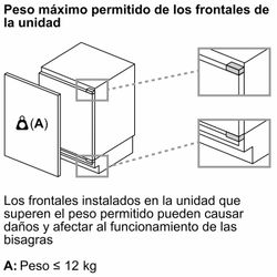 Congelador integrable SIEMENS GU21NADE0 IQ500  82 x 59.8 cm Cierre SoftClose con puerta fija
