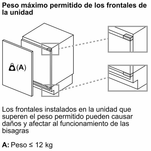 Congelador integrable SIEMENS GU21NADE0 IQ500  82 x 59.8 cm Cierre SoftClose con puerta fija