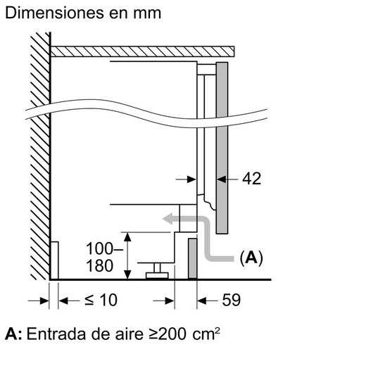 Congelador integrable SIEMENS GU21NADE0 IQ500  82 x 59.8 cm Cierre SoftClose con puerta fija