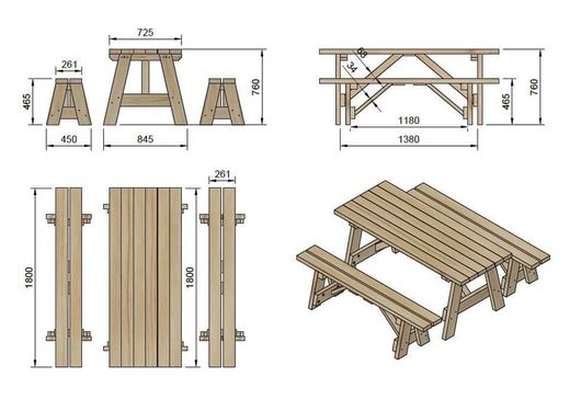 Conjunto de picnic MASGAMES ZURICH MA500026 uso publico Horeca