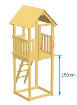 Parque infantil MASGAMES KIOSK XL con columpio doble MA821101