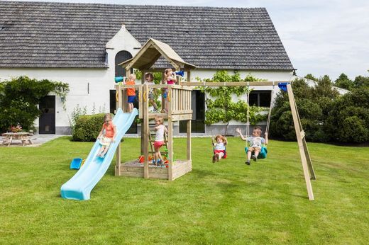 Parque infantil MASGAMES PAGODA L con columpio Doble MA811601