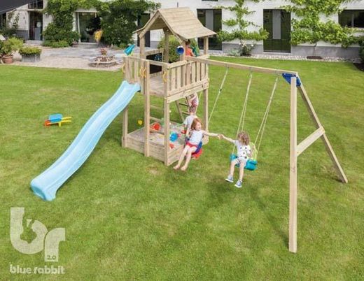 Parque infantil MASGAMES PAGODA XL con columpio doble MA821601