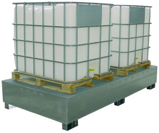 Godet galvanisé 2 réservoirs 1.000 lts 3037-GRX