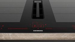 Placa de inducción con extractor integrado Siemens EX875LX67E IQ700 80 cm con perfiles