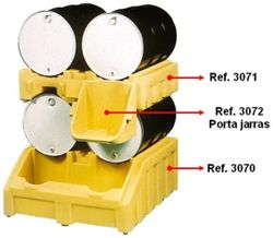 Estanteria colectora 2 bidones 3070