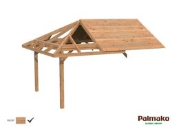 Extension Pabellon de madera PALMAKO CONNECT BIANCA EXTRA 300 X 300 cm 109381