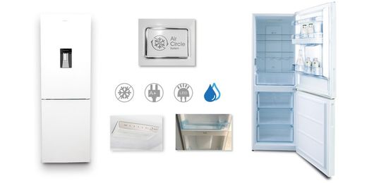 Frigorifico Combi Infiniton  NO FROST total A+ con dispensador de agua medidas 185 alto x 60 ancho fgc-231daw