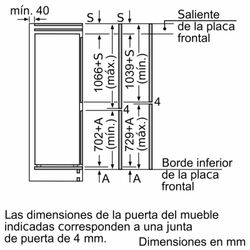Frigorífico Integrable Combi SIEMENS KI86SAFE0 IQ500 177.2 x 55.8 cm, Puerta fija