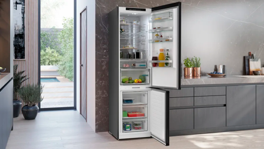 Frigorifico combinado SIEMENS KG39N4X1F IQ500 203 X 60 cm Acero negro antihuellas
