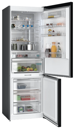 Frigorifico combinado SIEMENS KG49NAXCF IQ500 203 X 70 cm Acero negro antihuellas Total noFrost