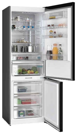 Frigorifico combinado SIEMENS KG49NAXCF IQ500 203 X 70 cm Acero negro antihuellas Total noFrost