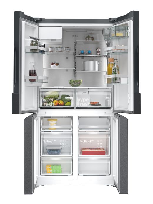 Frigorifico Multidoor SIEMENS KF96DAXEA IQ500 183 x 90.5 cm Acero negro antihuellas Total noFrost