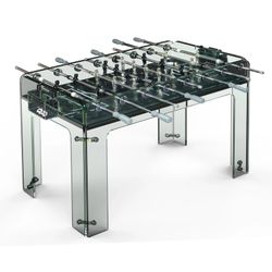 Futbolín de Cristal Templado con Jugadores Clásicos y Barras de Metal 2805
