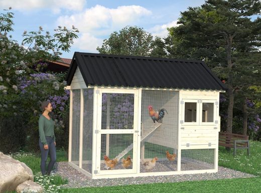 Gallinero de madera PALMAKO CHICK 6.7 m2 352 x 237 cm EL16-2132 109408