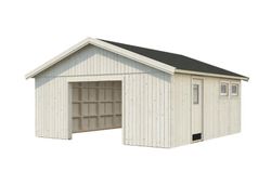 Garaje de madera Palmako andre 28.5 m2 557 x 576 cm el18-5658-1 108614 sin puerta
