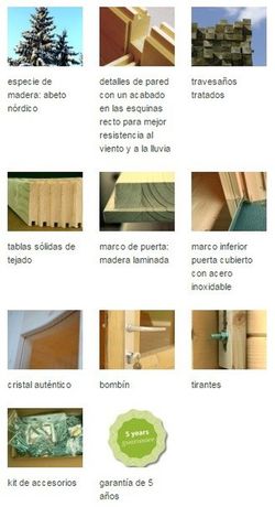 Palmako rasmus garagem de madeira 19,0 m2 380 x 570 cm fr44-3857-6 102415