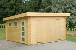 Palmako rasmus garagem de madeira 19,0 m2 380 x 570 cm fr44-3857-6 102415