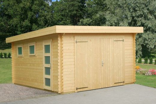 Palmako rasmus garagem de madeira 19,0 m2 380 x 570 cm fr44-3857-6 102415