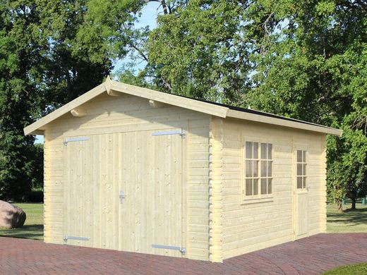 Garaje de madera Palmako tony 15.9 m2 350 x 520 cm frk34-3552fsc