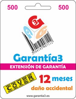 Garantia3 Cover 500 euros por reparacion 12 meses de GARANTIA
