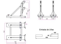 Implemento carretilla 2 bidones 10177 NUEVO