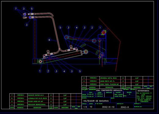 Implemento Volcador de contenedores 3042-H