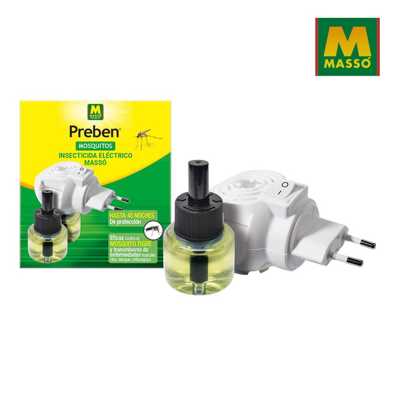 Insecticide anti-moustique électrique 33ml + recharge Preben Massó — Zurione
