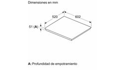 Placa de inducción SIEMENS EH677HCC1E IQ100 60 cm Negro, con perfiles