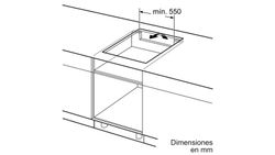 Placa de inducción SIEMENS EH631HCC1E  iQ100 60 cm Negro, sin perfiles