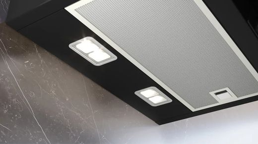 iQ300 Campana decorativa de pared 80 cm Cristal negro LC87KFN60