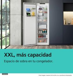 iQ300, Congelador de libre instalación, 186.2 x 59.5 cm, Inoxidable GS36NVIDG SIEMENS - ¡¡OFERTA SOLO RECOGIDA EN TIENDA DE IRUN!!