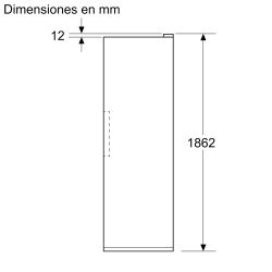 iQ300, Congelador de libre instalación, 186.2 x 59.5 cm, Inoxidable GS36NVIDG SIEMENS - ¡¡OFERTA SOLO RECOGIDA EN TIENDA DE IRUN!!