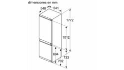 Frigorífico combi integrable SIEMENS KI86NHFE0 iQ300 177.2 x 54.1 cm