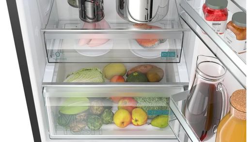 Frigorífico combinado SIEMENS KG36NXXBF iQ300 libre instalación 186 x 60 cm Acero negro antihuellas