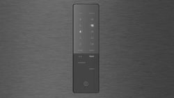 Frigorífico combinado SIEMENS KG36NXXBF iQ300 libre instalación 186 x 60 cm Acero negro antihuellas