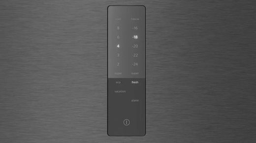 Frigorífico combinado SIEMENS KG36NXXBF iQ300 libre instalación 186 x 60 cm Acero negro antihuellas