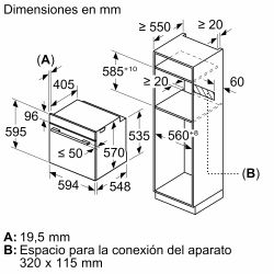 iQ300, Horno, 60 x 60 cm, Acero inoxidable HB514AER4 SIEMENS - ¡¡OFERTA SOLO RECOGIDA EN TIENDA DE IRUN!!