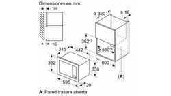 Microondas integrable Negro SIEMENS BE623LMB3 iQ300