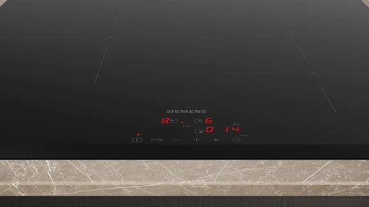 Placa de inducción SIEMENS EH631BDB6E IQ300 60 cm Negro, sin perfiles