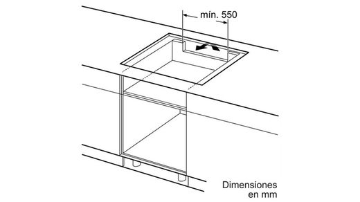 Placa de inducción SIEMENS EH631BDB6E IQ300 60 cm Negro, sin perfiles