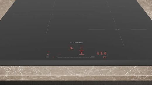 Placa de inducción SIEMENS EH631HDC1E IQ300 60 cm Negro, sin perfiles