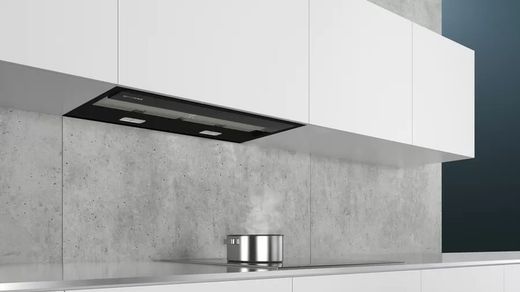 iQ500 Campana decorativa integrada 60 cm Cristal negro LJ67BAM60