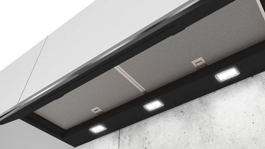 iQ500 Campana decorativa integrada 90 cm Cristal negro LJ97BAM60