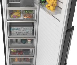 iQ500, Congelador de libre instalación, 186.2 x 59.5 cm, Acero negro antihuellas GS36NAXCG SIEMENS - ¡¡OFERTA SOLO RECOGIDA EN TIENDA DE IRUN!!