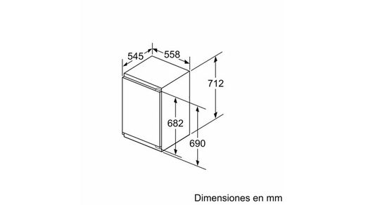 Congelador Vertical integrable SIEMENS GI11VAFE0 IQ300 71.2 x 55.8 cm Puerta fija